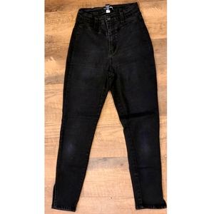 Fashion Nova high rise black skinny jeans